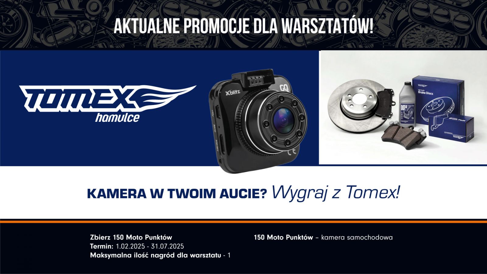 Kamera w Twoim aucie? Wygraj z Tomex!